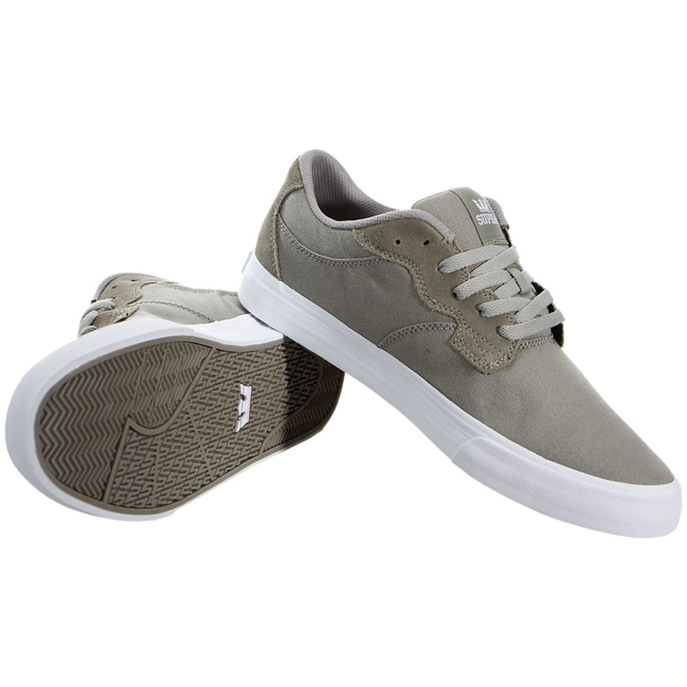 Baskets Basses Supra Axle Vert Dusty Olive/White Homme | WBA-69704921